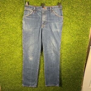Red Kap Mens Straight Leg Workwear Denim Jeans Blue 34x32